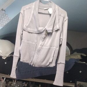 We The Free Gray Textured Jacket